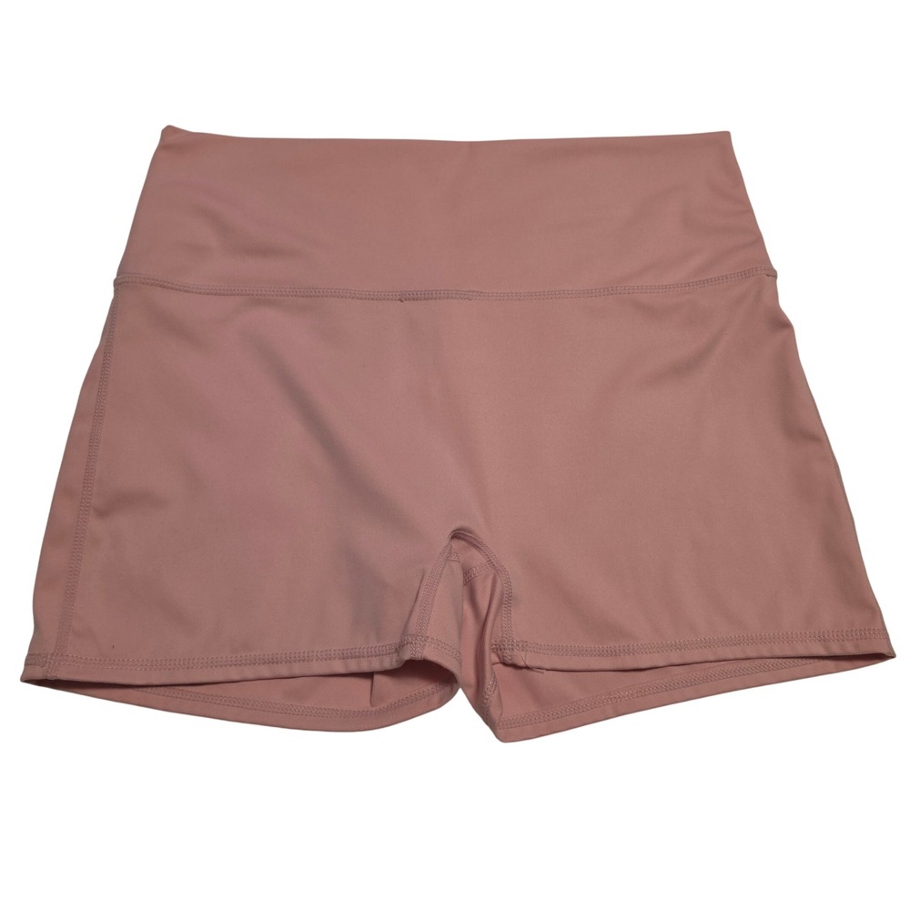 SWS Athletics High Waisted Athletic Yoga Gym Shorts Mauve Pink Large